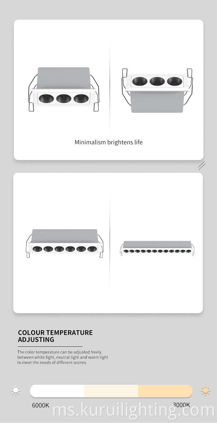 Recessed Linear Grille Light